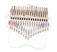 MINAOLULUS Key Thumb Piano for Beginners Portable Transparent Kalimba Musical Instrument Stylish Design Lightweight Easy to Play for Music