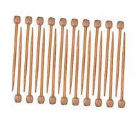MINAOLULUS Knitting Needles for DIY Crafts Short Knitting Rods with Smooth Surface and Comfortable Hand Feeling 20pcs 6.5mm Wooden and Hand-Knitting Beginners and Advanced Craftsmen