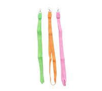 MINAOLULUS LED Light up Lanyards Made of Sturdy Nylon Random Color 7pcs Neck Straps Keychain Holder to Hold Id and Keys for Riding and Hip Hop for Students and Office Workers