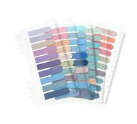 MINAOLULUS Long Strip Sticky Page Tabs Round Head Self-Adhesive Note Markers Ultra-Thin Pet Index Tabs for Book Annotation 10 Colors Office and School Use