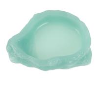 MINAOLULUS Luminous Resin Reptile Feeding Bowl for Tortoises Lizards Geckos Frogs, Small Glow-in-the-dark Water Dish for Terrarium Feeding and Drinking