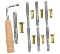 MINAOLULUS Lyre Harp Tuning Pin Set Wrench and String Pins 7-note Lyre Accessory Kit Professional Harp Musical Instrument Repair Parts for Instrument Maintenance