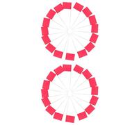 MINAOLULUS Marking Flags for Lawn 30Pcs Red Triangular Steel Poles 5X14.9 Inch with Surveying and Underground Utilities for Construction and Sprinkler Projects