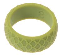 MINAOLULUS Men's Silicone Finger Ring Light Green Simple Design 1pcs | Skin-friendly Comfort, Suitable for Activities and Sports, Smooth Elastic Profile, Portable Everyday Wear