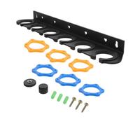 MINAOLULUS Microphone Wall Mount Bracket Mic Stand Wall Hanger for Home Event Stage Hanging Microphone Mount Holder Suitable for Wireless and Wired Mic Six Holes Design