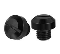 MINAOLULUS Mirror Screw and Replacement Motorcycle Mirror 2pcs Motorcycle Blanking Plugs with Aluminium Alloy Black Colour for Broken Screws