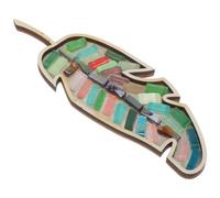 MINAOLULUS Mosaic Colourful Tiles for Craft Kit Leaf Shaped with DIY Art