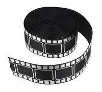 MINAOLULUS Movie Filmstrip Ribbon 38mm X 10 Yards Polyester Decorative Wrapping Ribbon for Packaging, Bouquet and Theater Cinema Craft Decorations