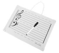 MINAOLULUS Music Notation Whiteboard 5-Staff Dry Erase Board with Magnetic Note Stickers for Music Practice and Educational Settings