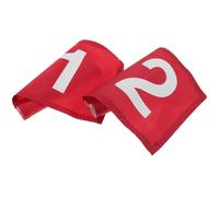 MINAOLULUS Numbered Golf Pin Flags 2pcs Polyester Red Practice Set