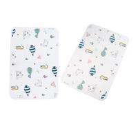 MINAOLULUS Pet Pee Mat Super Absorbing Pee Pad Waterproof Breathable Cotton with Silicone Particles Hippocampal Kingdom Printing Non-slip Style 45x29cm for Home Pet