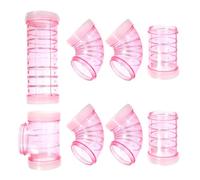 MINAOLULUS Plastic Hamster Maze Connect Tubes Rat Cage External Tube Easy to Install and Disassemble outside The Cage Playground