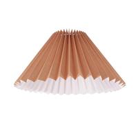 MINAOLULUS Pleated Fabric Lampshade with Creative Modern Design, Not Easy to Deform, Suitable for Hotel and Home Ceiling or Wall Lights, Khaki Colour Lamp Cover