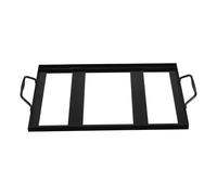MINAOLULUS Rack for Salt Plate Enamel Barbecue Accessory for Picnic Camping Good Stability Black