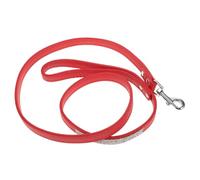 MINAOLULUS Red Pu Leather Dog Leash Sparkly Studded Rhinestone Flexible and Comfortable Small Dog Walking Hiking Leash