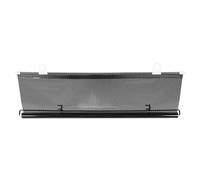 MINAOLULUS Retractable Pet Barrier Gate Mesh Black Pvc with Cat Anti Jump Fence Structure Effortless Human and Pet Passage Ensuring Reliable Containment for Doorways and Stairs