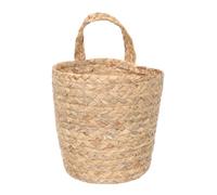 MINAOLULUS Seagrass Beige Woven Mounted Wall Hanging Basket Storage