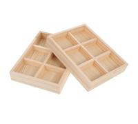 MINAOLULUS Serving Trays and Elegant Craftsmanship Strong Loadbearing Capacity 2pcs Wooden Small Rustic Snack Platters for Suitable for Vegetables and Snacks Gatherings and Everyday Meals