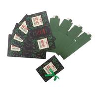 MINAOLULUS Set of 5 Christmas Book-shaped Candy Boxes Made of Paper with Creative Green Design, for Souvenirs and Gift Giving during Christmas Season