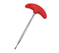 MINAOLULUS Shoe Design Puller Skate for Plastic Ice Metal Lace Shoelace and Portable Tightener with T-Shaped Tightening Hooks Anti-Slip Curved Grip, Handheld Red Hockey Shoes