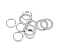 MINAOLULUS Silver Iron Guitar Toggle Switch Nuts and Washers for Bass and Electric Guitars Versatile Hardware Preventing Interference 10pcs 12mm Size for Practice and Recordings