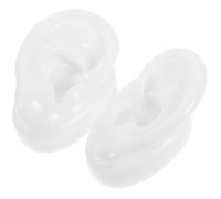 MINAOLULUS Simulation Ear Model and Acupuncture Store Use Suitable for Beauty Shop Silicone Practice Tool for Ear Cleaning and Anatomy Study, Practical Odorless Pair
