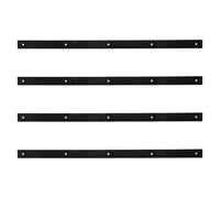 MINAOLULUS Skateboard Rail Guards Black 4pcs with Shock Absorption and Enhanced Grip Plastic Skateboard Accessories Rails Designed for Sturdy Protection and Vibrant Style
