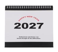 MINAOLULUS Small Desk Calendar Standing Monthly Planner Minimalist Flip Desktop Calendar 2027 in Black Paper Material Keeps Workspace Uncluttered and Resists Bleedthrough for Office or Home