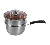 MINAOLULUS Stainless Steel Sauce Pan with Steaming Basket, Nonstick Surface and Easy to Clean Milk Saucepan for Cooking Soup and Steaming Food the Kitchen