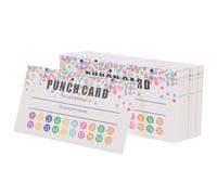 MINAOLULUS Students Reward Punch Cards Classroom Behavior Incentive 50 Sheets Multifunctional Cartoon Encouragement Cards for Teaching and Motivation Portable for School Use