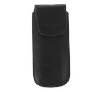 MINAOLULUS Sturdy 10-hole Blues Harmonica Case Faux Leather Cover Black Harmonica Storage Container Suitable for Beginner and Professional Use