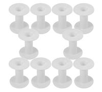 MINAOLULUS Sturdy Plastic Wire Spools 10Pcs Empty Bobbins for Yarn Craft and DIY Sewing Accessories
