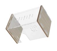 MINAOLULUS Transparent Hamster Shelter Habitat Decoration Cozy Sleeping Cave for Hamster Relaxation and Activity Hideout for Chinchillas and Small Pets