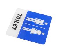 MINAOLULUS Unisex Toilet Door Sign Self-adhesive Acrylic Restroom Indicator for Men and Women Easy to Install Smooth Bathroom Notice for Offices and