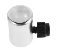 MINAOLULUS Universal Silver Metal Tuning Fork Feet Replacement, Delicate Smooth Percussion Repair Parts with Natural Amethyst Base for Meditation and Sound Therapy