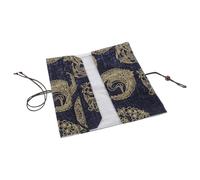 MINAOLULUS Vintage Totem Handmade Adjustable A5 Fabric Book Sleeve, Decorative Protective Cloth Book Cover for Students, Washable Reading Accessory