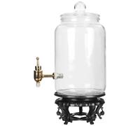 MINAOLULUS Wine Brewing 2.5l, Abs and Base with Container Glass Faucet Beverage Jar Safe to Home Use and Suitable for Indoor and Outdoor
