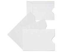 Minas Envelope 500 Key Card Holder/Protector, White, 500 Sleeves, Compact, Adults, Unisex, Paper, Envelope, Thumb-Cut for Easy Card Access