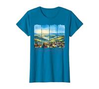 Minas Gerais Brazil Traveling Trip Minas Gerais Vacation T-Shirt, Women, Sapphire Blue, Small