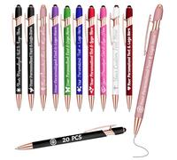 MiNaSii 20Pcs Personalised Pen Custom Pens with Name Logo Text Free Engraving Pen Customised Smooth Writing Pens Gift for Men Women Office Business Christmas Wedding