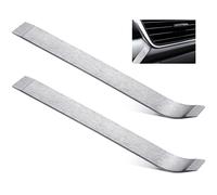 Minatee 2 Pcs Panel Removal Tool Sheet Metal Wedge Tools Pry Bar Trim Tool for Prying Sheet Metals Panels, Silver