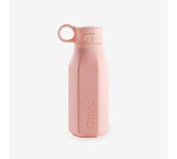 Minaym Kid-Friendly Silicone Squeezy Water Bottle - 350ml, BPA-free, Leakproof, Dishwasher Safe - Ideal for School, Sports, Outdoor Activities (Cotton Pink)