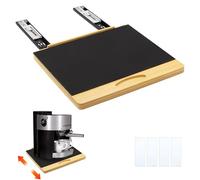 MinBoo Bamboo Appliance Slider,Sliding Tray for Coffee Maker, Kitchen Countertop Appliance Rolling Tray,Slides Easily from Under The Cabinet,Wide -Medium (14" Wx13 D)
