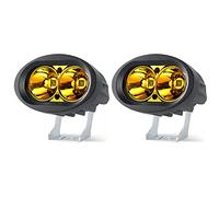Mincar 2Pcs LED Work Lamp 4Inch 20W Spot Beam Light for Car Trucks 4X4 Offroad Motorcycle Working Driving Light 12V 24V,Yellow
