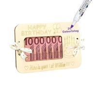 Mincloss Wooden Gift Birthday Money Gifts Packaging, Personalised Money Gifts Birthday The First Million Gift, Ideas Gifts for Men and Women Birthday Gift