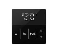 MincoHome Programmable Smart Thermostat Gas Boiler/Electric Floor Heating Temperature Controller WiFi Voice App Connect (Black For Electric Floor Heating)