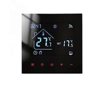MincoHome Smart Thermostat Save Energy WiFi Digital Room Thermostat Underfloor Heating Temperature Controller Compatible Amazon Alexa, Google Assistant (Black for Gas Boiler/Water Heating)