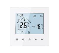 MincoHome Smart Thermostat Save Energy WiFi Digital Room Thermostat Underfloor Heating Temperature Controller Compatible Amazon Alexa, Google Assistant (White for Electric Heating)