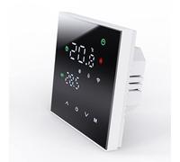 MincoHome Smart Thermostat Touch Screen WiFi Enabled Programmable Temperature Control For Electric Heating/Gas Boiler Save Energy (Black Electric Heating)