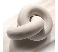 MINCORD Round Coffee Table Wood Knot Decor, Shelf Decor, Wooden Chain Link Decor, Coffee Table Decor, Boho Home Decorations for Living Room, Farmhouse Dining Table Decor